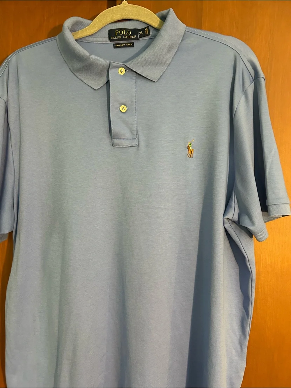 Polo Ralph Lauren light blue polo top